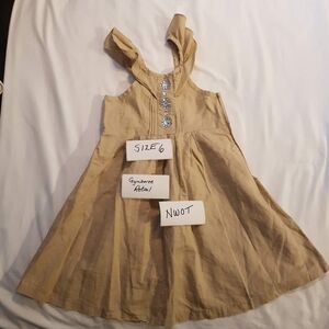 Gymboree girls tan dress size 6